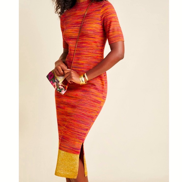 Measurements posted ! Space dye Maeve anthro midi dress - Picture 3 of 11